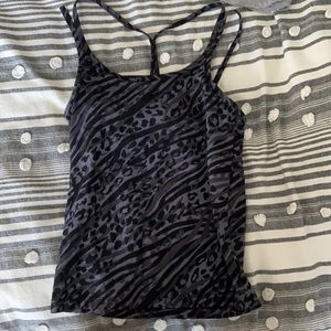 PINK (Victoria’s Secret) Workout Tank Top. Leopard and swirly pattern. XS.